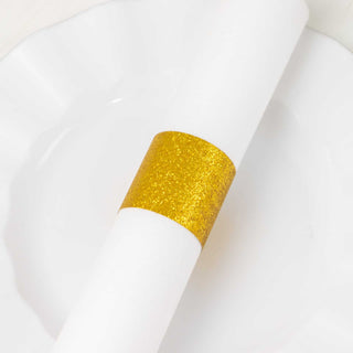 Add a Touch of Glamour to Your Table with Gold Glitter Paper Napkin Holders Add a Touch of Glamour to Your Table with Gold Glitter Paper Napkin Holders