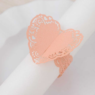 Enchanting Blush Heart Shaped Serviette Holders Enchanting Blush Heart Shaped Serviette Holders