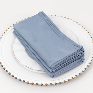 Perfect Dusty Blue Premium Scuba Cloth Napkins