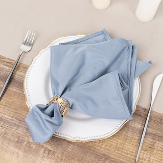Elegant Dusty Blue Premium Scuba Cloth Napkins