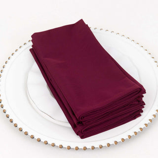 Perfect Burgundy Premium Scuba Cloth Napkins Perfect Burgundy Premium Scuba Cloth Napkins