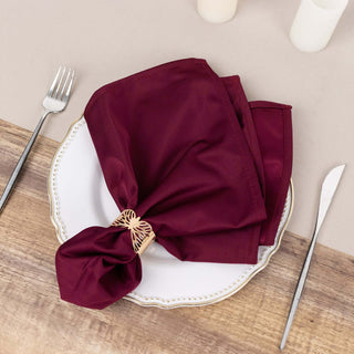 Elegant Burgundy Premium Scuba Cloth Napkins Elegant Burgundy Premium Scuba Cloth Napkins