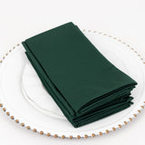 5 Pack Hunter Emerald Green Premium Scuba Cloth Napkins, Wrinkle-Free Reusable Dinner Napkins 20inch