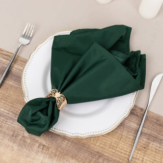 Enhance Your Dining Experience with Hunter Emerald Green Scuba Cloth Napkins