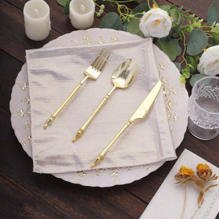 Beige Shimmer Sequin Dots Polyester Table Napkins: The Perfect Blend of Style and Functionality Beige Shimmer Sequin Dots Polyester Table Napkins: The Perfect Blend of Style and Functionality
