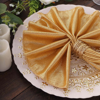 Add a Touch of Glamour to Your Table with Gold Shimmer Sequin Napkins Add a Touch of Glamour to Your Table with Gold Shimmer Sequin Napkins