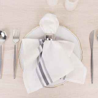 <span>Versatile Design - White Spun Polyester Napkins</span> <span>Versatile Design - White Spun Polyester Napkins</span>