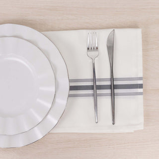 <span>Superior Craftsmanship - White Bistro Cloth Napkins</span> <span>Superior Craftsmanship - White Bistro Cloth Napkins</span>