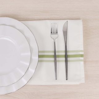 <span>Easy Maintenance and Reusability - White Bistro Dinner Cloth Napkins</span> <span>Easy Maintenance and Reusability - White Bistro Dinner Cloth Napkins</span>