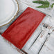 5 Pack | Burgundy Premium Sheen Finish Velvet Cloth Dinner Napkins