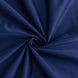 90"x132" Navy Blue Premium Scuba Wrinkle Free Rectangular Tablecloth, Seamless Scuba#whtbkgd