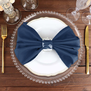 Versatile and Stylish Navy Blue Linen Napkins