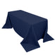90x132inch Navy Blue 200 GSM Seamless Premium Polyester Rectangular Tablecloth
