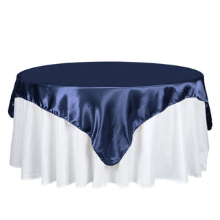 Elevate Your Event Decor with the Navy Blue Square Tablecloth Elevate Your Event Decor with the Navy Blue Square Tablecloth