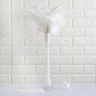 13"-15" White Natural Plume Real Ostrich Feathers 13"-15" White Natural Plume Real Ostrich Feathers
