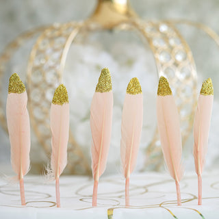 Create Memorable Events with Blush Real Turkey Feathers