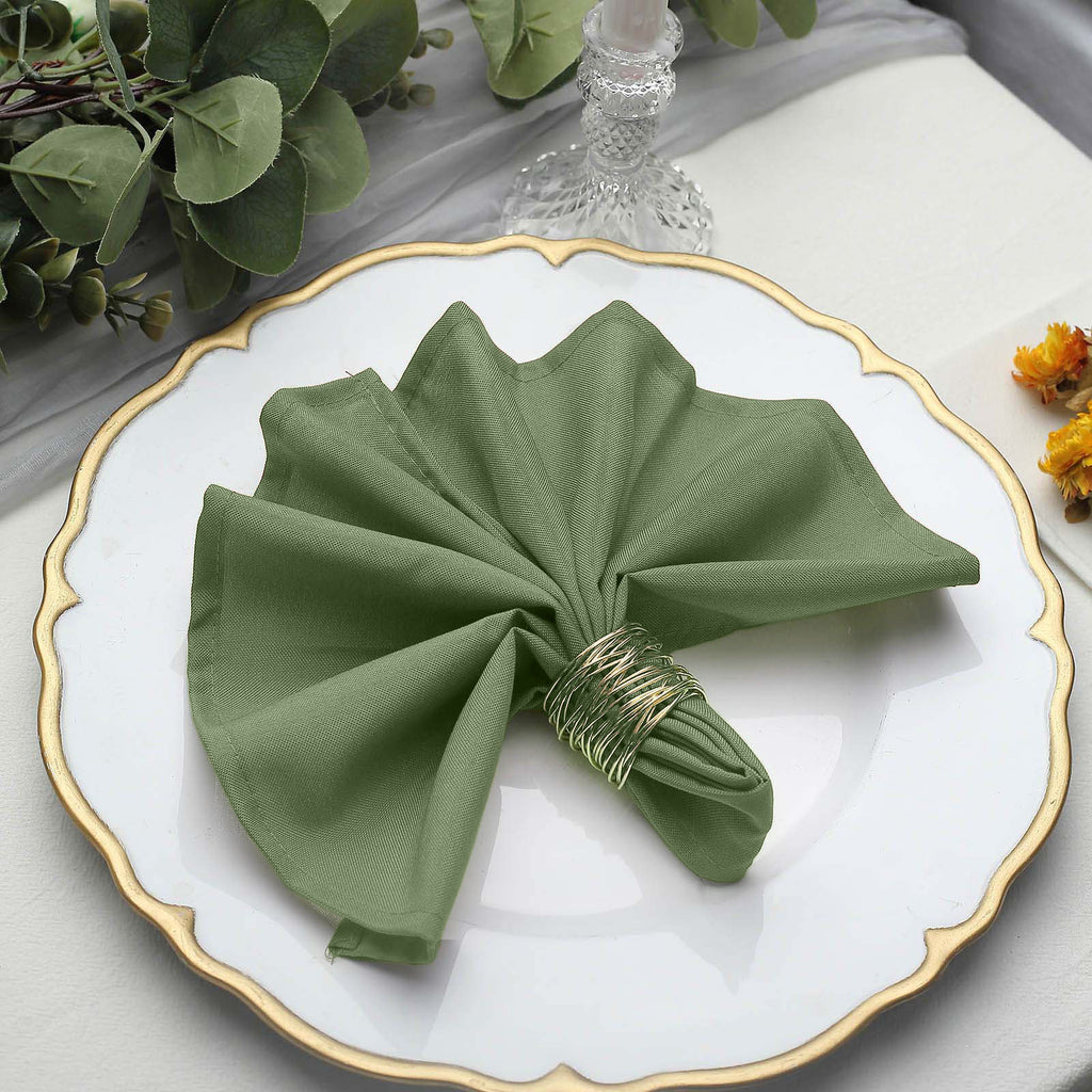 Olive Green Moss Green Linen Cloth Napkins, Olive Green Wedding Napkin,  Wedding Table Cloths, Linen Dinner Napkins, Linen Table Napkins 