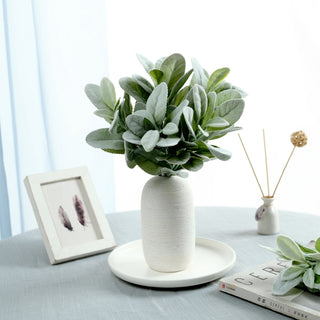 Add a Touch of Freshness with Frosted Green Artificial Lambs Ear Leaf Indoor Plant Add a Touch of Freshness with Frosted Green Artificial Lambs Ear Leaf Indoor Plant
