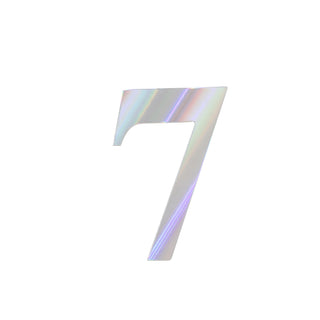 Versatile and Stylish Iridescent Number Stickers Versatile and Stylish Iridescent Number Stickers