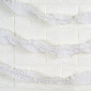 Add Elegance to Your Party with White Ruffled Paper Streamer Rolls Add Elegance to Your Party with White Ruffled Paper Streamer Rolls