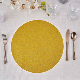 Add Sparkle to Your Table with Gold Sparkle Placemats