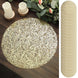 50-Pack Table Placemats Sequin Design Metallic Gold Round