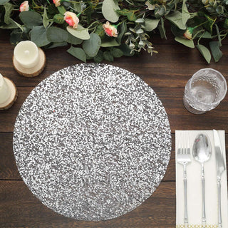 Elevate Your Table with Metallic Silver Sequin Placemats Elevate Your Table with Metallic Silver Sequin Placemats