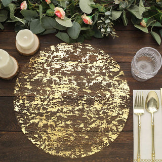Add a Touch of Elegance with Metallic Gold Foil Placemats Add a Touch of Elegance with Metallic Gold Foil Placemats