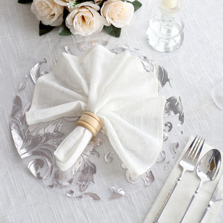Convenient and Stylish Silver Sheer Organza Placemats for Any Occasion