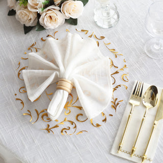 Elevate Your Table Setting with Metallic Gold Sheer Organza Dining Table Mats