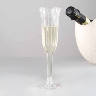 Clear Flared Plastic Champagne Flutes for Every Celebration Clear Flared Plastic Champagne Flutes for Every Celebration
