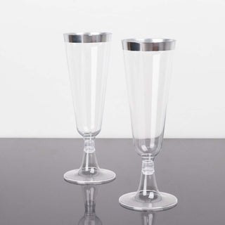 A Toast to Versatility with Silver Rim Clear Plastic Glasses A Toast to Versatility with Silver Rim Clear Plastic Glasses