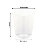 25 Pack | 9oz Crystal Clear Disposable Cocktail Glasses With Rounded Rims