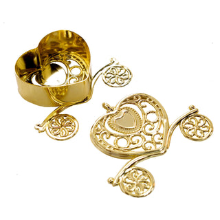 Create a Fairy-Tale Atmosphere with Gold Princess Heart Carriage Treats Party Favor Boxes Create a Fairy-Tale Atmosphere with Gold Princess Heart Carriage Treats Party Favor Boxes