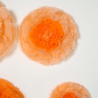 Create a Spring Sensation with Coral Orange Giant Carnation Paper Flowers Create a Spring Sensation with Coral Orange Giant Carnation Paper Flowers