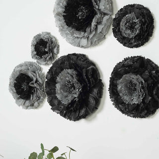 Add a Touch of Sophistication with Charcoal Gray Carnation 3D Paper Flowers Wall Decor Add a Touch of Sophistication with Charcoal Gray Carnation 3D Paper Flowers Wall Decor