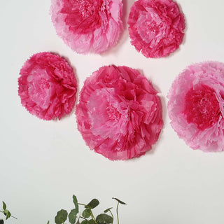 Create a Whimsical Atmosphere with Pink/Fuchsia Carnation Wall Decor