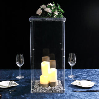 Out of the Box: The 24-Inch Clear Acrylic Display Box in Party Decor Out of the Box: The 24-Inch Clear Acrylic Display Box in Party Decor