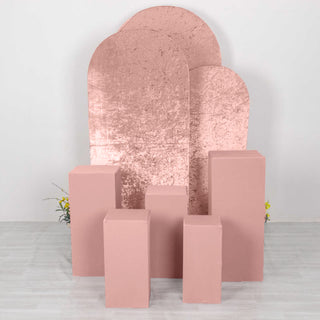 Experience Elegance with Dusty Rose Prop Covers