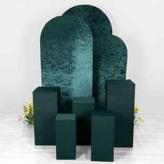 Create a Luxurious Setting with Hunter Emerald Green Prop Covers