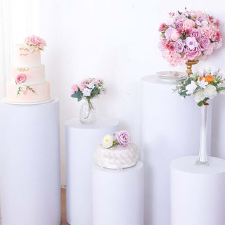 Versatile White Round Metal Display Stands for Every Occasion Versatile White Round Metal Display Stands for Every Occasion