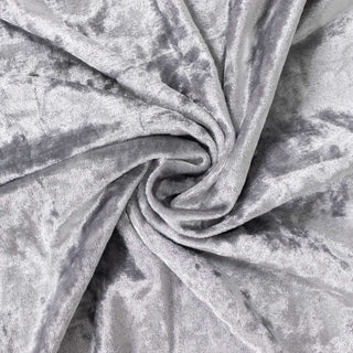 Luxurious Silver Crushed Velvet Cylinder Pillar Prop Covers Luxurious Silver Crushed Velvet Cylinder Pillar Prop Covers