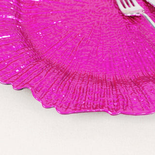 Versatile and Practical Fuchsia Round Charger Plates