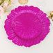6 Pack 13inch Fuchsia Round Reef Acrylic Plastic Charger Plates, Dinner Charger Plates