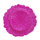 6 Pack 13inch Fuchsia Round Reef Acrylic Plastic Charger Plates, Dinner Charger Plates#whtbkgd