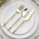 24 Pack | Gold European Style Plastic Silverware Set with Roman Column Handle, Disposable
