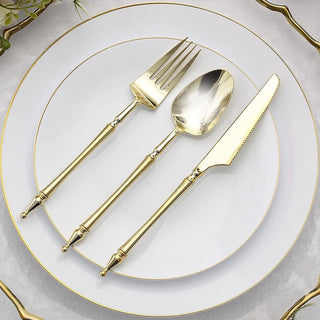 Stylish and Versatile Gold Plastic Utensils for Any Occasion