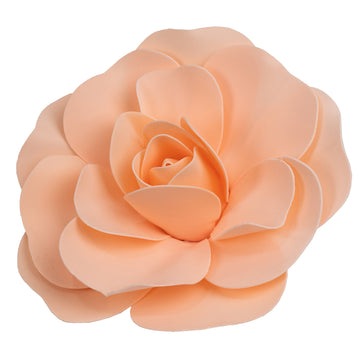 4 Pack 12" Large Blush Real Touch Artificial Foam DIY Craft Roses