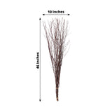 6 Pack Natural Extra Long Willow Tree Branches