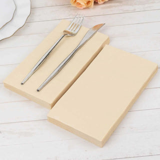 Premium Quality Beige Disposable Party Napkins Premium Quality Beige Disposable Party Napkins
